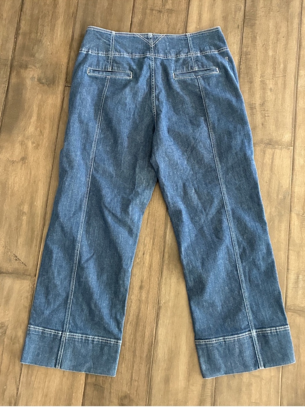 Anthropologie Pilcro Seamed High-Rise Wide-Leg Jeans - Size 34 - Picture 4 of 14